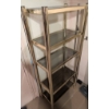 Image 3 : Brass and Glass Five-Shelf Etagere Display Unit