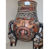 Image 3 : Mexican Mayan Inspired Jug 10 T, Wooden Stand and Other Decor