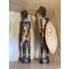 Image 4 : Collection Of Collectibles: Native Wedding Vase & African Statues 
