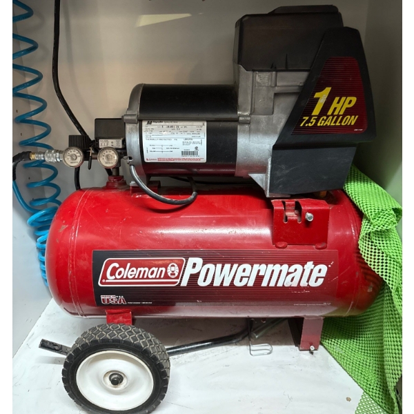 Coleman Powermate 7.5 Gallon Air Compressor w/ Hoses