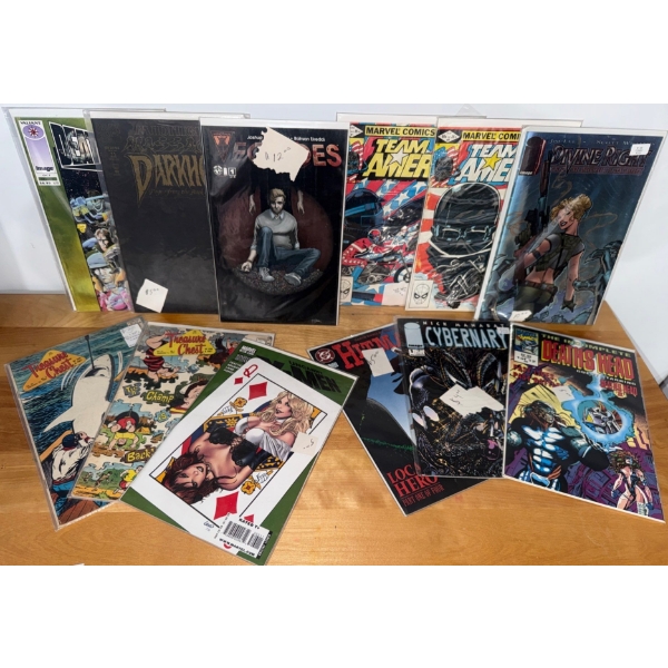 Comic Collection - Team America Xmen  Cybernary Deaths Head & More