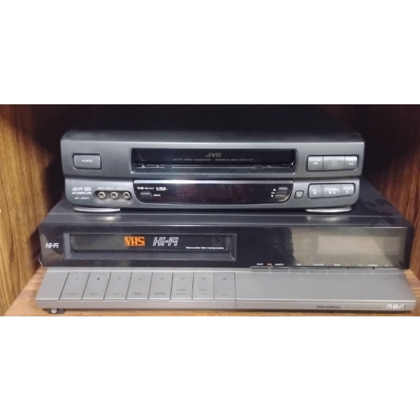 HiFi RCA VHS Player Model VLT601HF & JVC Video Cassette Recorder HRJ633U