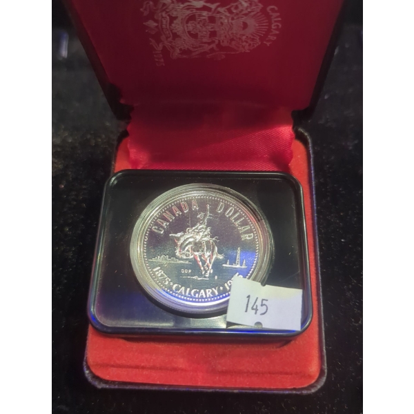 1975 Centennial Calgary Silver 50% Dollar 23.32g