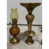 Image 6 : Brass Vintage/Antique Lighting Collection w/ Made in Canada Solid Brass Miner Figurines (2) & More