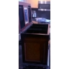 Image 4 : Large Wooden Jewelry Box with Velvet-Lined Interior and Mirror
