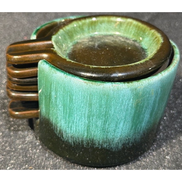 Blue Mountain Pottery Ashtray Set