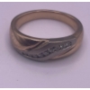 Image 1 : One Gent's Diamond Band  10K YG; Ring Weighs 9.4g 