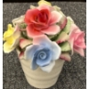 Image 10 : English Bone China Ceramic Flower Arrangement Figurines, Set of 5