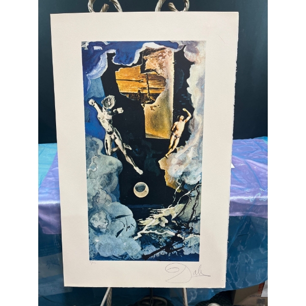 Salvador Dalí Lithograph Print "6 Part Tarot Series: The Tower" Number 71/250