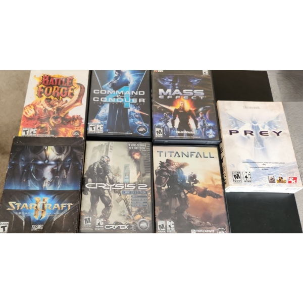 Assorted PC Games: Galactic Battles! Titles Listed in Description