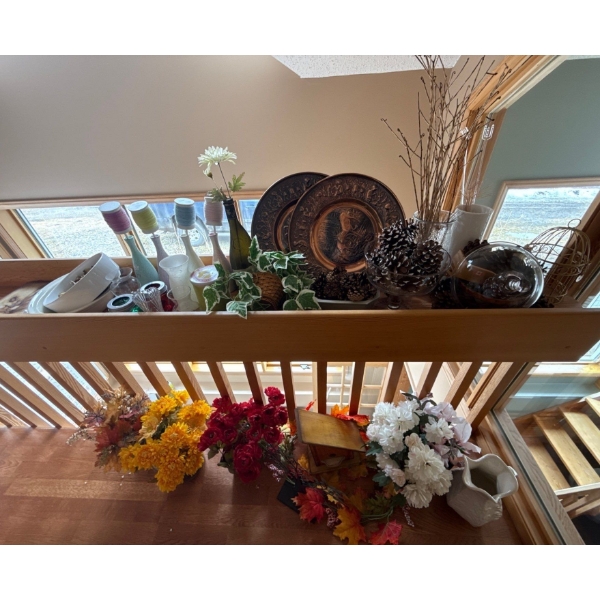 Large Home Decor Collection - Artificial Flowers, Vases, & More 