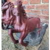 Image 4 : Pair of Ceramic Garden Decor Horse Figurines 15 W, 16 D, 17 T