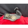 Image 1 : Goose Family Inuit Soapstone Carvings 14Wx7H