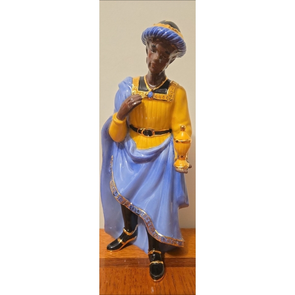 Royal Doulton 'Holiday Traditions' Nativity Wise Man Figurine w/  22k Gold Coating - 8T 