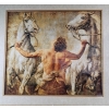 Image 5 :  "Furiose" Art Print Featuring A Classical Scene Of A Man Restraining Two White Horses 38''H, 41''W