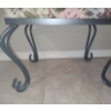 Image 4 : Metal Stool w/ Tapestry Roses 19 W, 14 D, 14 T  