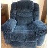 Image 1 : Lazy-Boy Upholstered Soft Cushion Blue Recliner  30"w x 57"d x 53" tall