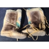 Image 4 : Moccasins w/ Beading and Fur- Size Not Indicated, 10" Bottom Sole, 13 T 