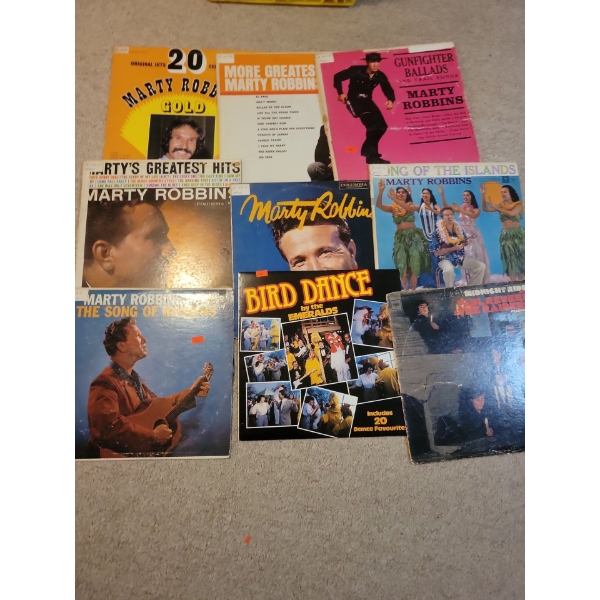 Vinyl Records Collection - Bird Dance Marty Robbins & more