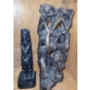 Image 4 : Incense Burner, Wooden Totem Pole Carving. 7 h, Vase, African Wood Sculpture. 9 h & more