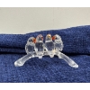Image 2 : Swarovski Crystal Parrots on Branch 2.25H