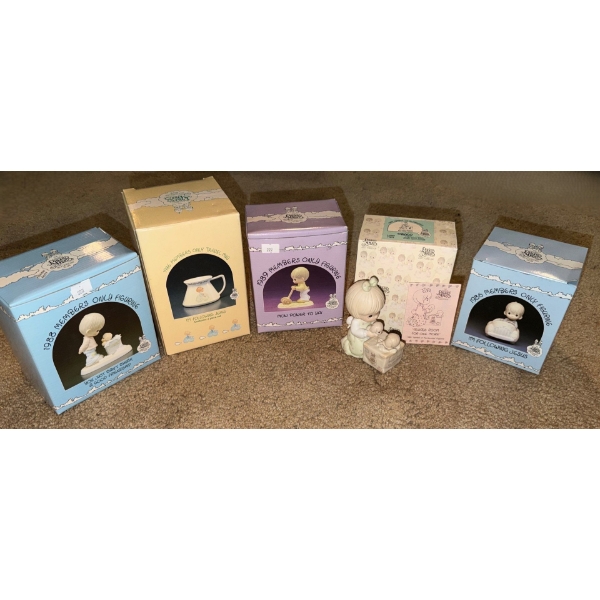 Precious Moments Figurines: Boy w/ Mower 3 W, 4 D, 5 T and More!