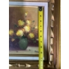 Image 8 : Original Oil Painting on Canvas " Yellow Roses" Signed FABER 