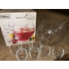 Image 1 : Libbey Glass Punch Bowl Set w/ Cups 