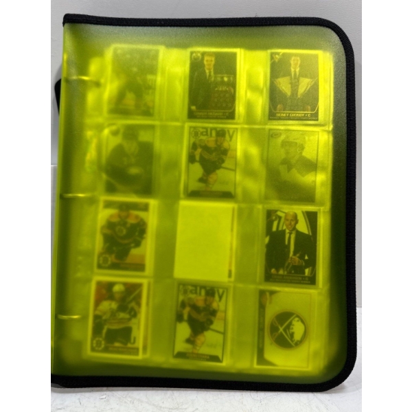 Binder of Panini Collector Hockey Card Stickers