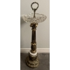 Image 1 : Intricate Crystal & Brass Stand Up Ash Tray 30T