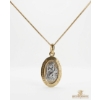 Image 3 : Sterling Silver Gold Plated St Christopher Pendant & Necklace