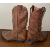 Image 3 : Genuine Leather Square/Steel Toed Men's Western Work Boots Size 9.5