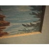 Image 4 : XL Dragon Folding Fan Vintage Gold Gilt Floating Shelf Framed Landscape Art & More