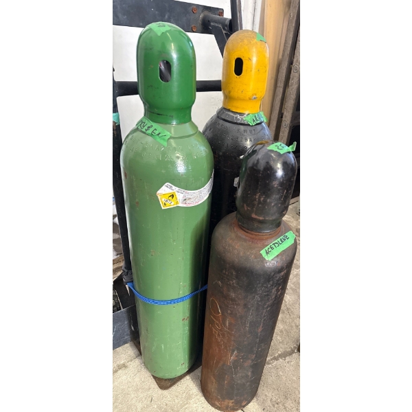 Industrial Welding Tanks - Includes Oxygen Acetylene & More 