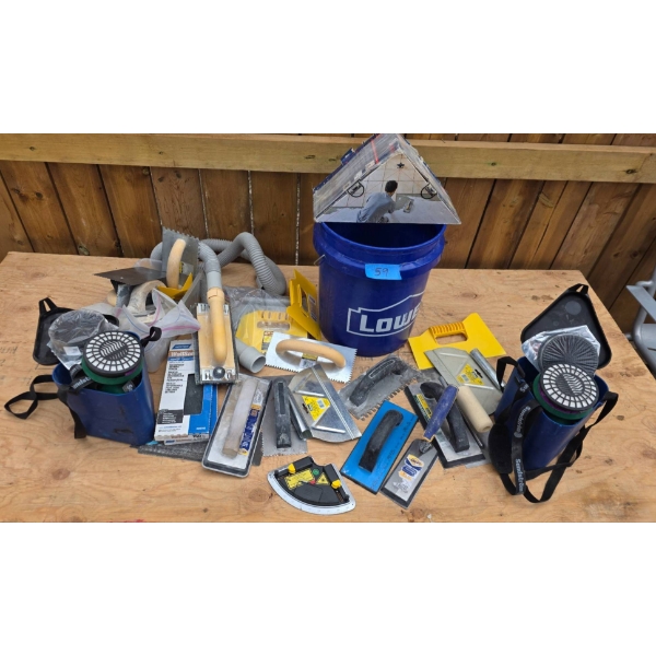 Tiling and Grouting Tools with Accessories