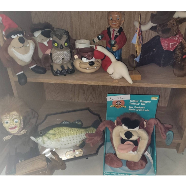 Plush Toys, Ceramic Figurines, and Decorative Items