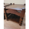 Image 3 : Solid Wood Side Tables with Lower Shelves