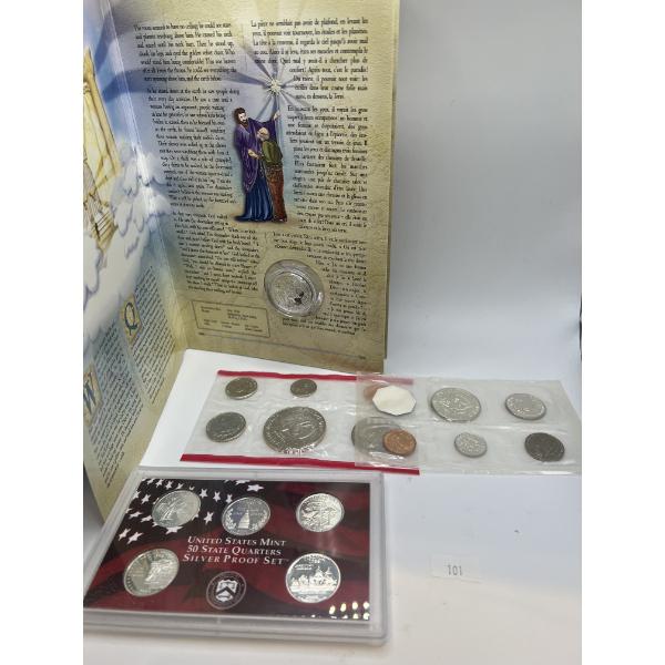 USA 1964/1973/2000 Coin Sets with Sterling Silver RCM Coin
