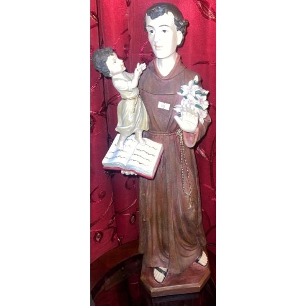 Religious Statue Saint Antoine et Infant 29T