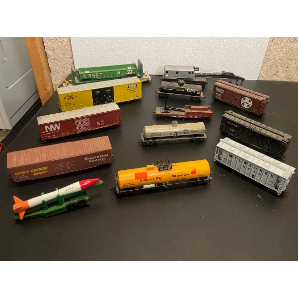 Assorted Rail Cars Sea Cans Shipping Containers & More