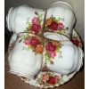 Image 5 : Royal Albert - 'Old Country Roses' 6 Tea Cups 6 Saucers Cream & Sugar 