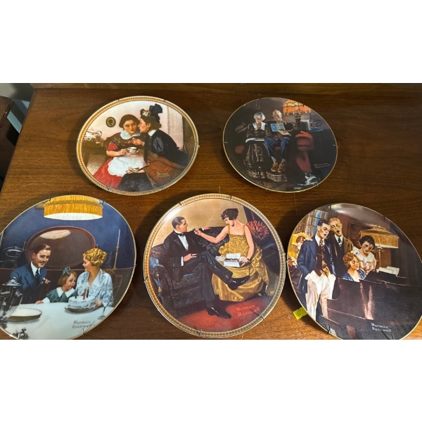 Norman Rockwell Decorative Plate Collection (9W Each) 