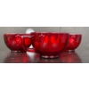 Image 1 : Cranberry Glass Depression Cups (4)