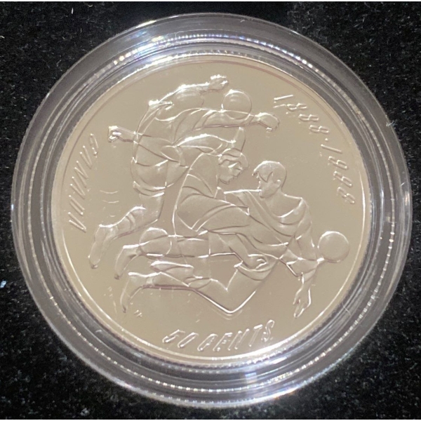 1998 Canadian 50-Cent Sterling Silver Coin 92.5% Silver 9.3 Grams