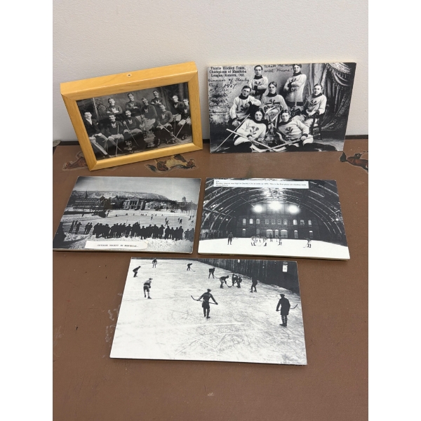 Vintage Hockey Photographs Highlighting Early Teams and Scenes