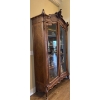Image 2 : Antique French Louis XV Walnut and Glass Vitrine Cabinet, Contents NOT Included, 8ft10In T, 4Ft2In W