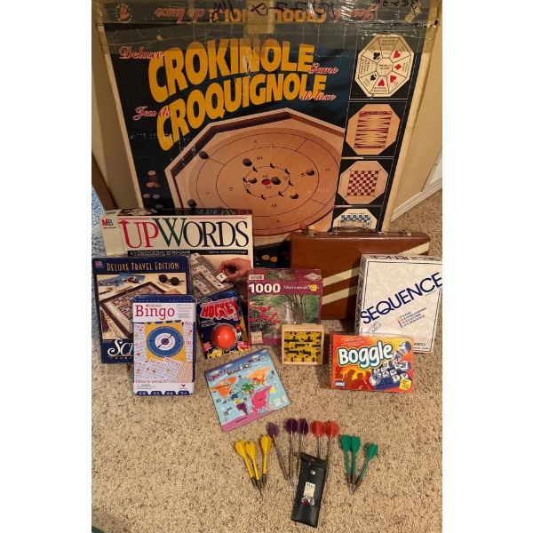 Board Game Haul- Upwords, Scrabble, Backgammon, Boggle, Bingo & More