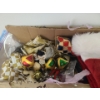 Image 2 : Assorted holiday decorations and wrapping paper/ gift  bags, stockings