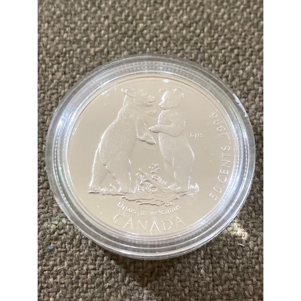 2006 Canada 50 Cents Silver Coin in Protective Case