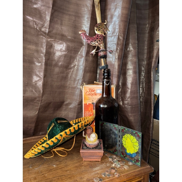 Mexican Fiesta Essentials - Sombrero Large Liquor Vessel Candle Dip Kit Coins